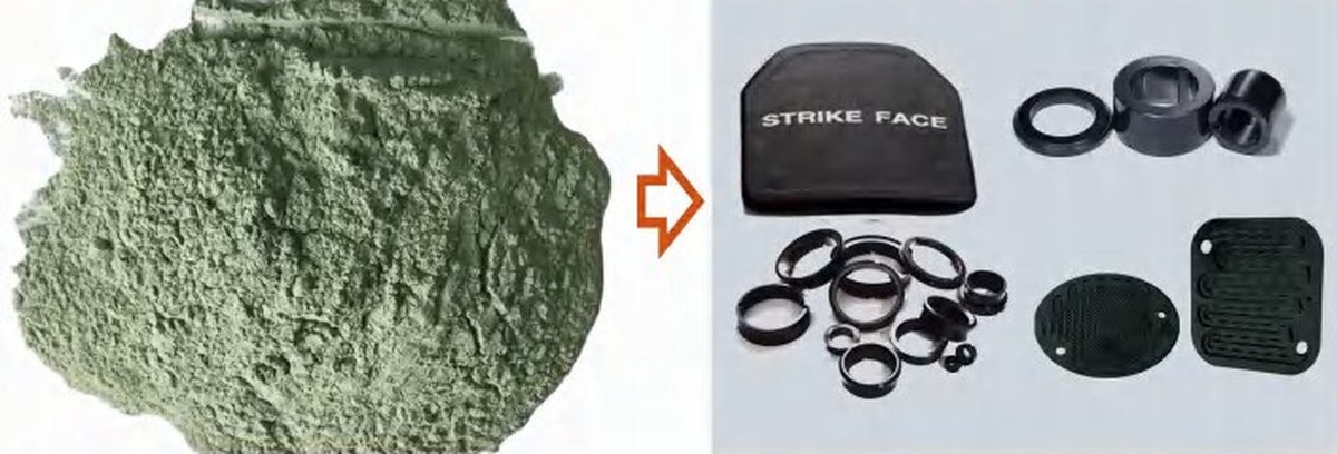 精密セラミックス用炭化ケイ素粉体と部品